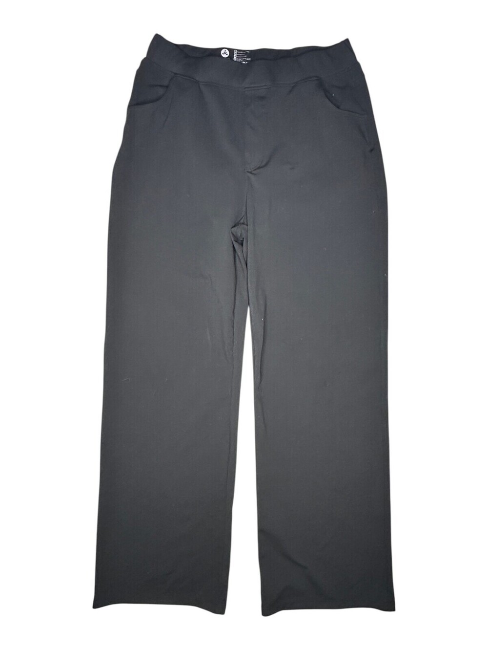 Vooveeya Black Men's Pants Size 2XL Stretch Polyester Spandex